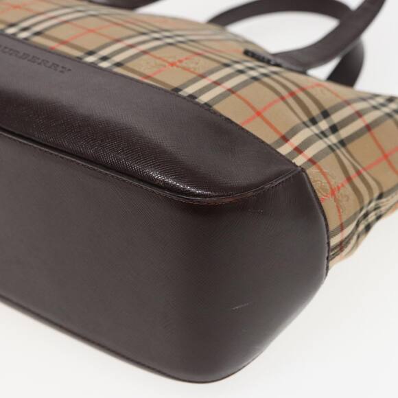Burberry Nova Check Hand Bag Canvas Beige - Picture 12 of 16